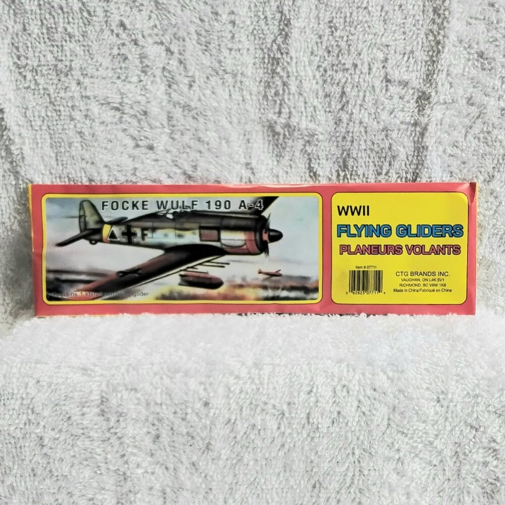 Sealed 5/$20 WWII Flying Focke Wulf 190 A-4 Glider by CTG Brands Inc.!!